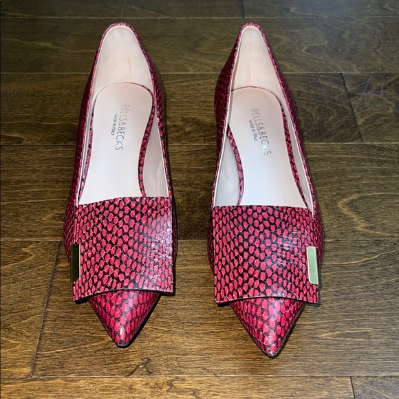Bells&Becks Shoes - BELLS & BECKS SIZE 42 Stylish Women's Pink Patterned Flats